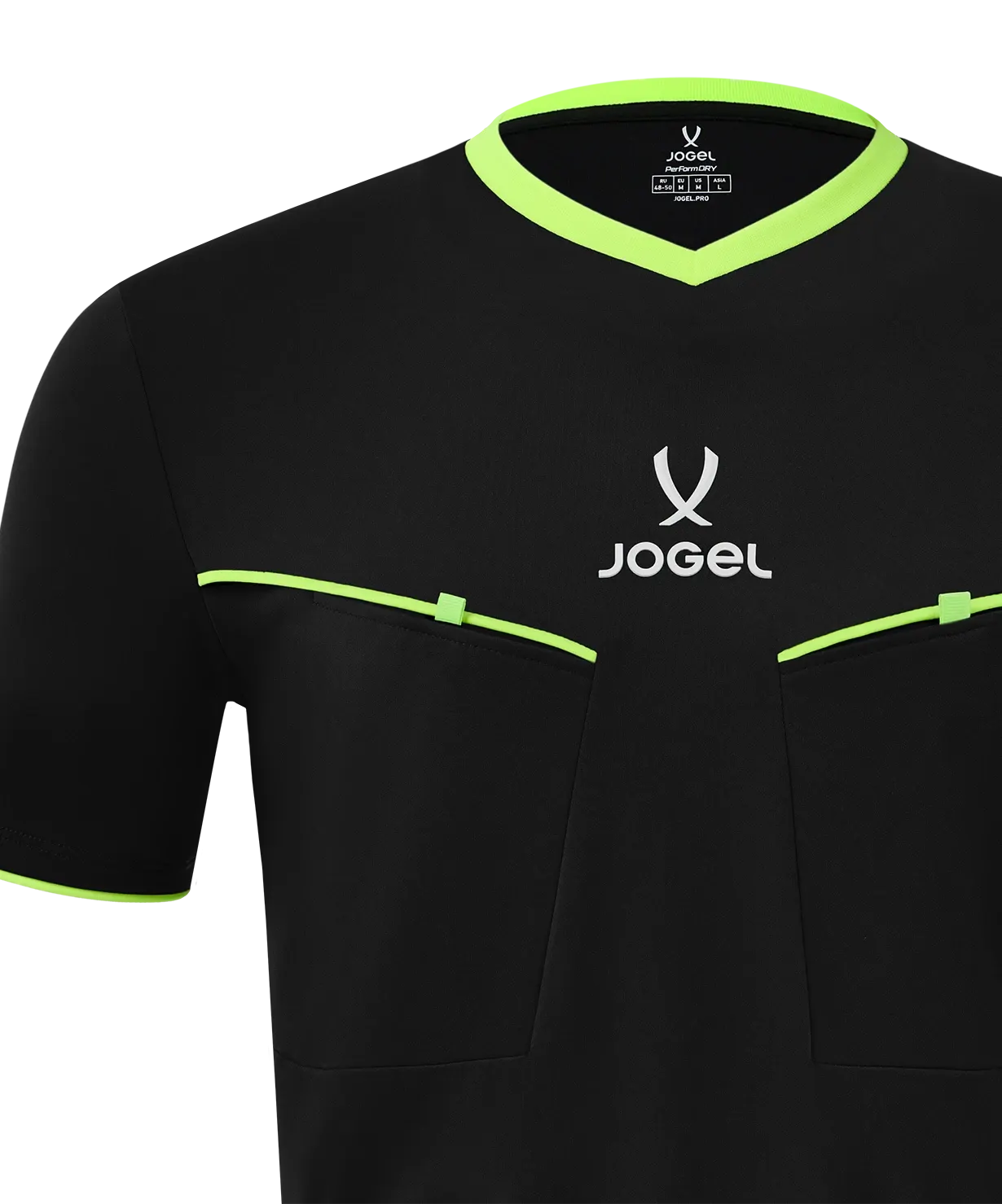 Футболка судейская Jogel Division PerFormDRY Referee SS Tee 2.0 99 (M, черный) — фото 4