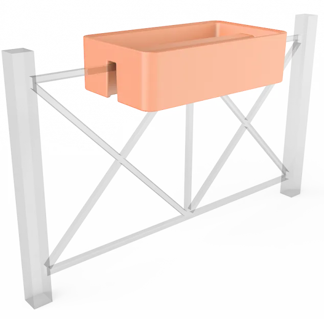 Вазон БЕРКАНО Vittorio Fence 28 DB / 220_013_27 (Terracotta)