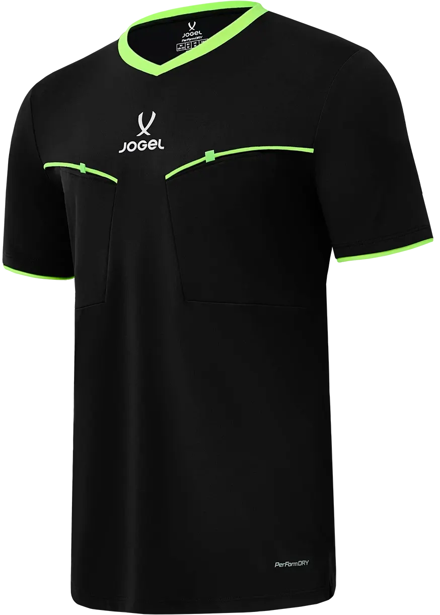 Футболка судейская Jogel Division PerFormDRY Referee SS Tee 2.0 99 (L, черный)