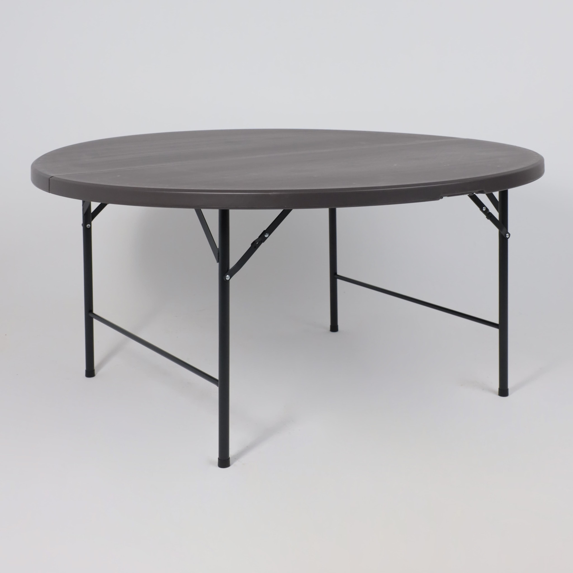 Стол складной AksHome Table AKS тип 10 D152х74 (темно-серый) — фото 3