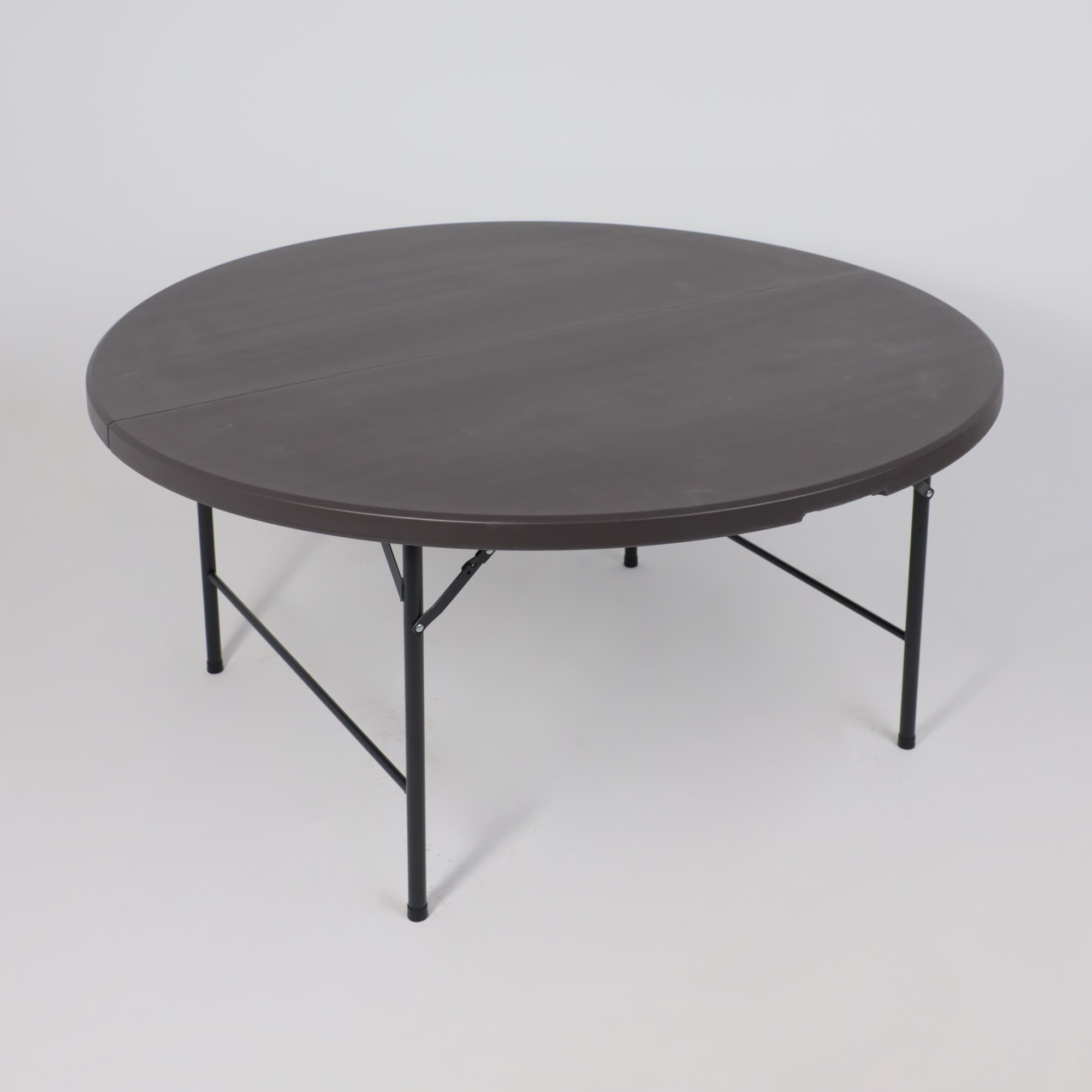 Стол складной AksHome Table AKS тип 10 D152х74 (темно-серый) — фото 4