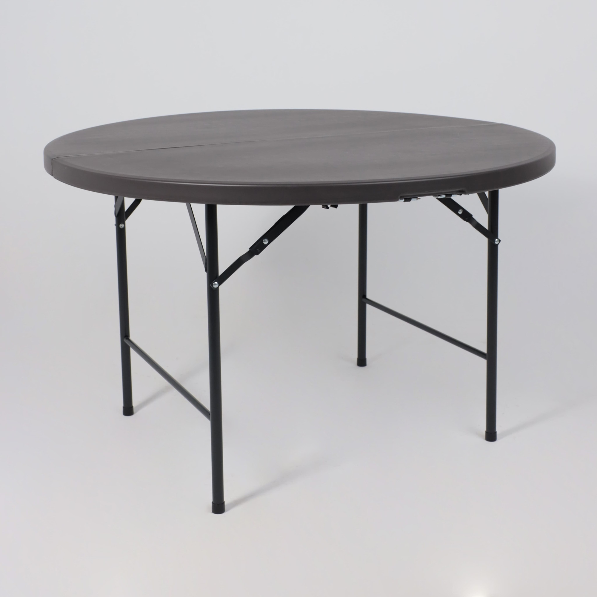 Стол складной AksHome Table AKS тип 9 D122х74 (темно-серый) — фото 3