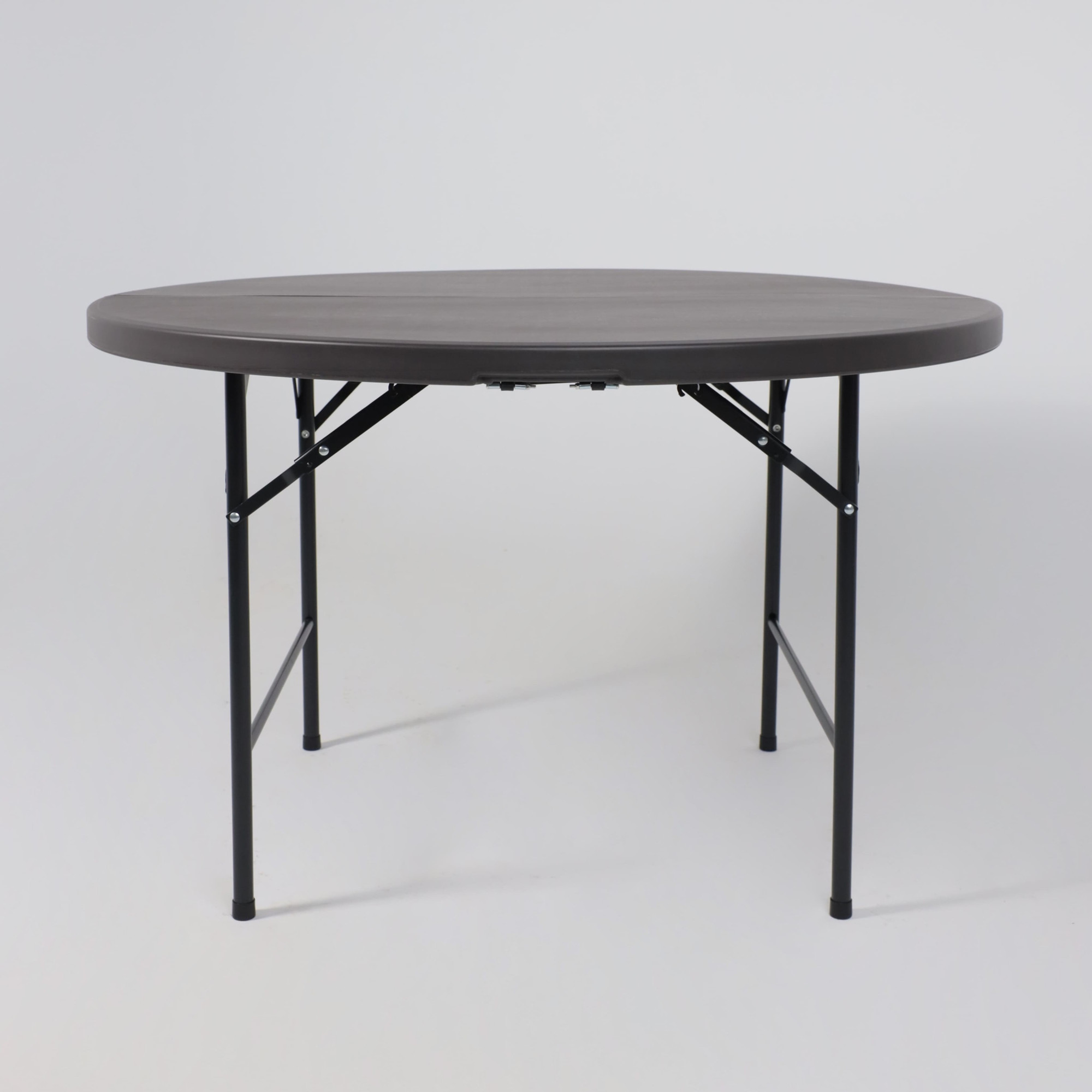 Стол складной AksHome Table AKS тип 9 D122х74 (темно-серый) — фото 5