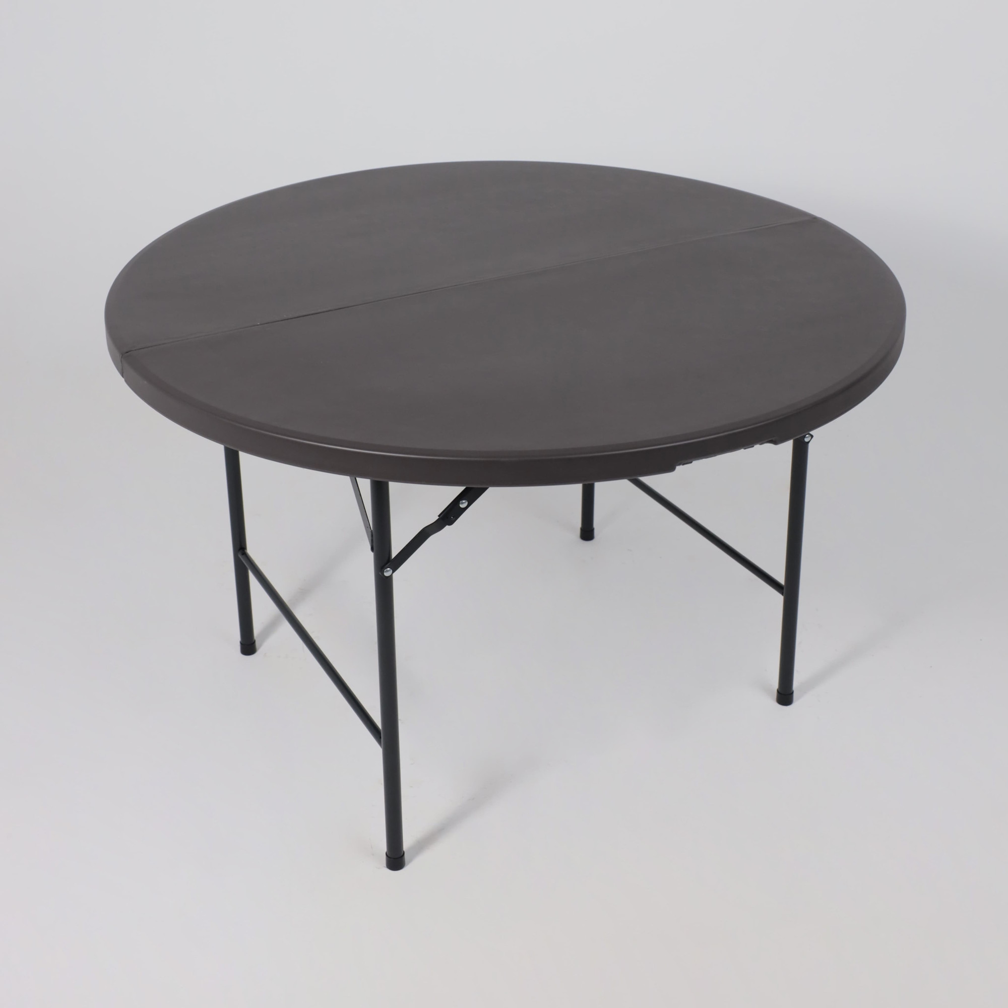 Стол складной AksHome Table AKS тип 9 D122х74 (темно-серый) — фото 4