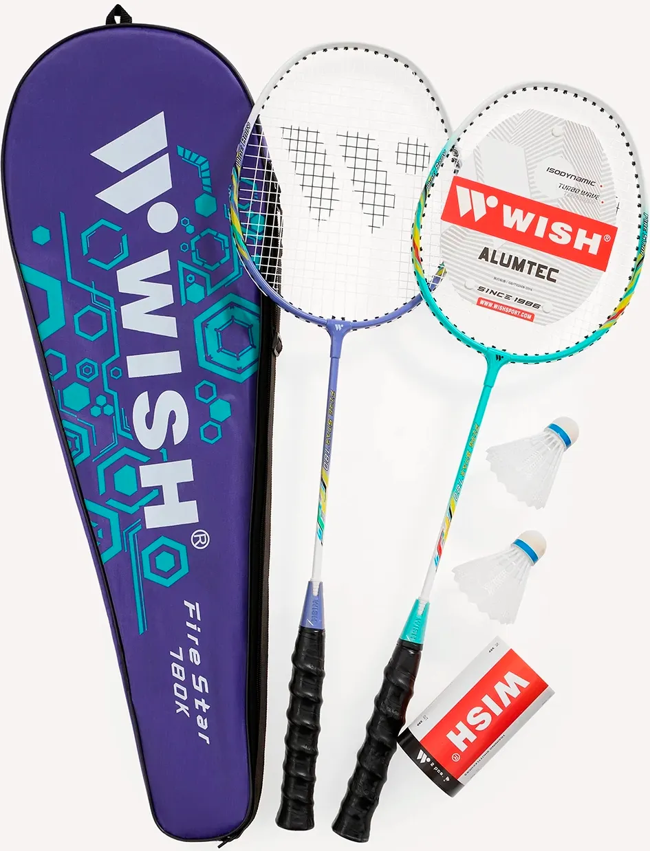 Набор для бадминтона WISH Firestar 780 (голубой/фиолетовый)