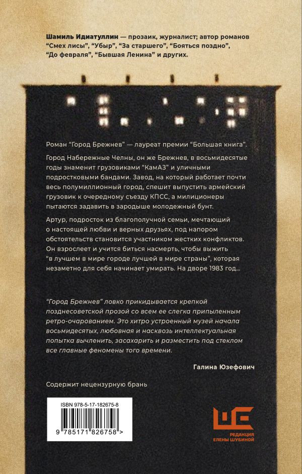 Художественная книга АСТ Город Брежнев (Идиатуллин Ш. 9785171826758) — фото 2