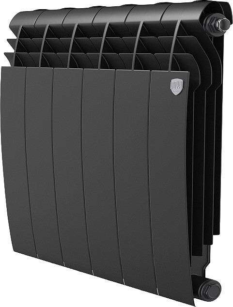 Радиатор биметаллический Royal Thermo BiLiner B 500 Черный (7 секций)