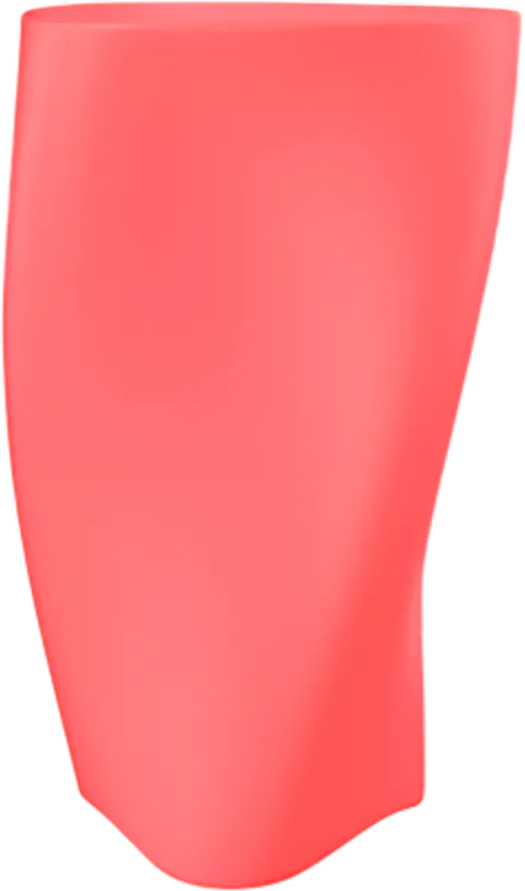 Кашпо БЕРКАНО Twist 90 / 220_002_19V (Chili Red)