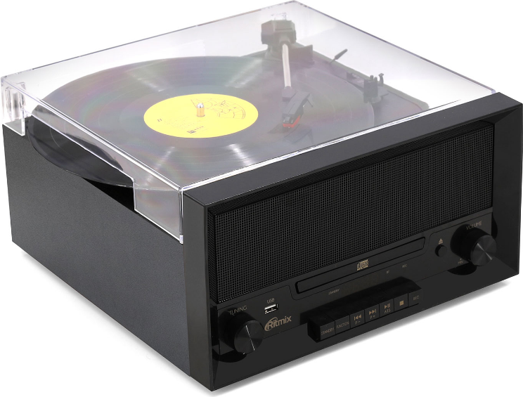 Проигрыватель виниловых пластинок Ritmix LP-400B (черный) — фото 4