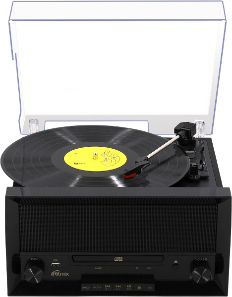 Проигрыватель виниловых пластинок Ritmix LP-400B (черный)