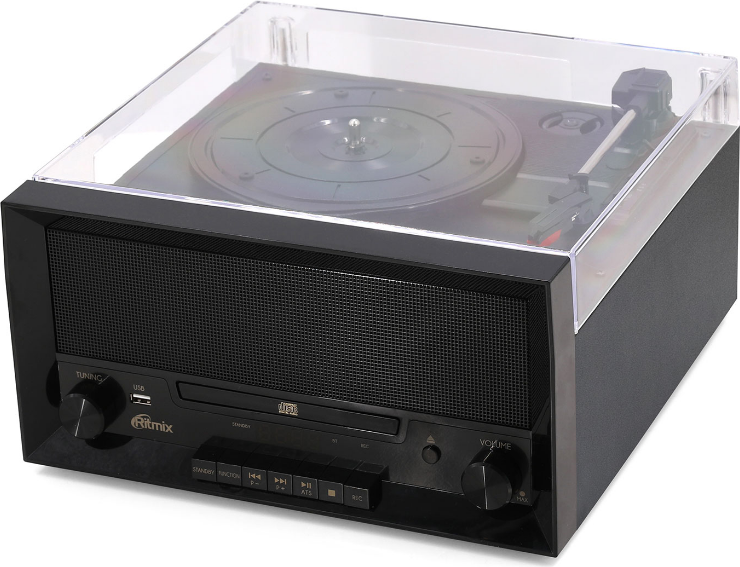 Проигрыватель виниловых пластинок Ritmix LP-400B (черный) — фото 2
