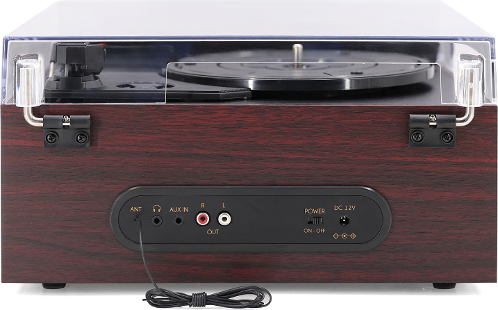 Проигрыватель виниловых пластинок Ritmix LP-400B (коричневый) — фото 5