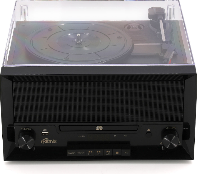 Проигрыватель виниловых пластинок Ritmix LP-400B (коричневый) — фото 4