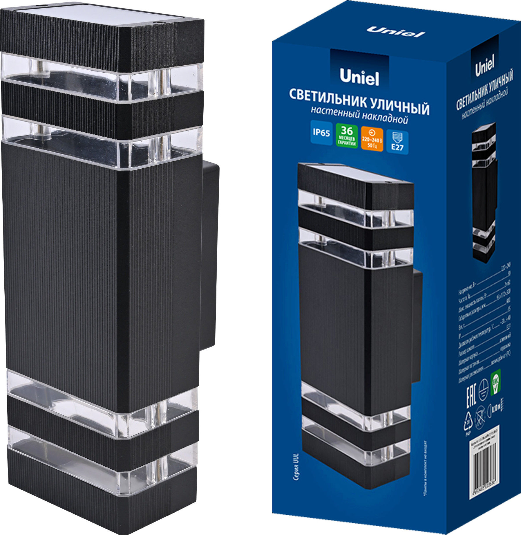 Светильник уличный Uniel UUL-S18A 2x60W/E27 IP65 / UL-00012919 — фото 5
