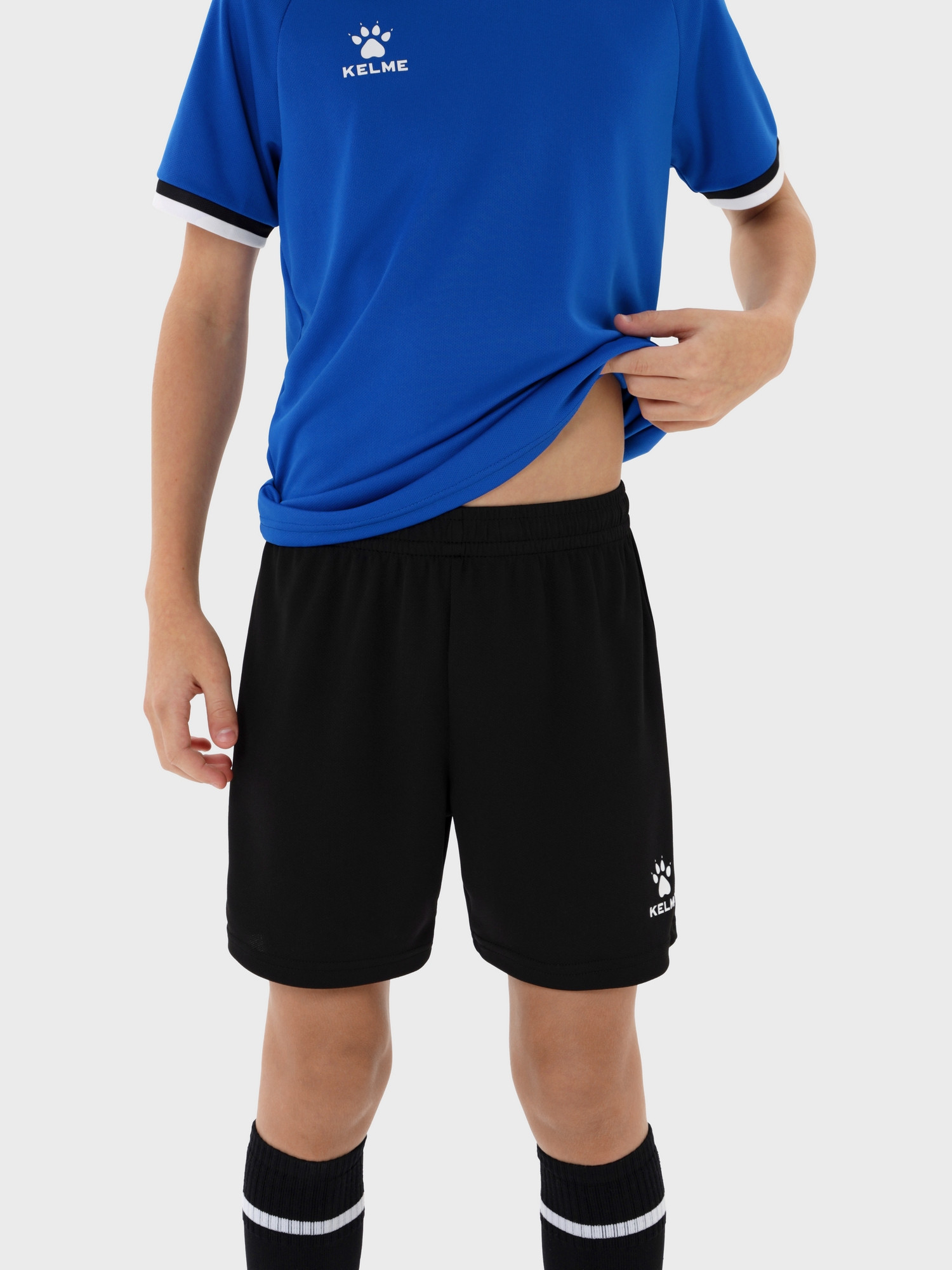 Футбольная форма Kelme Football Uniform Set / 8551ZB31084-481 (р.160, синий/черный) — фото 6