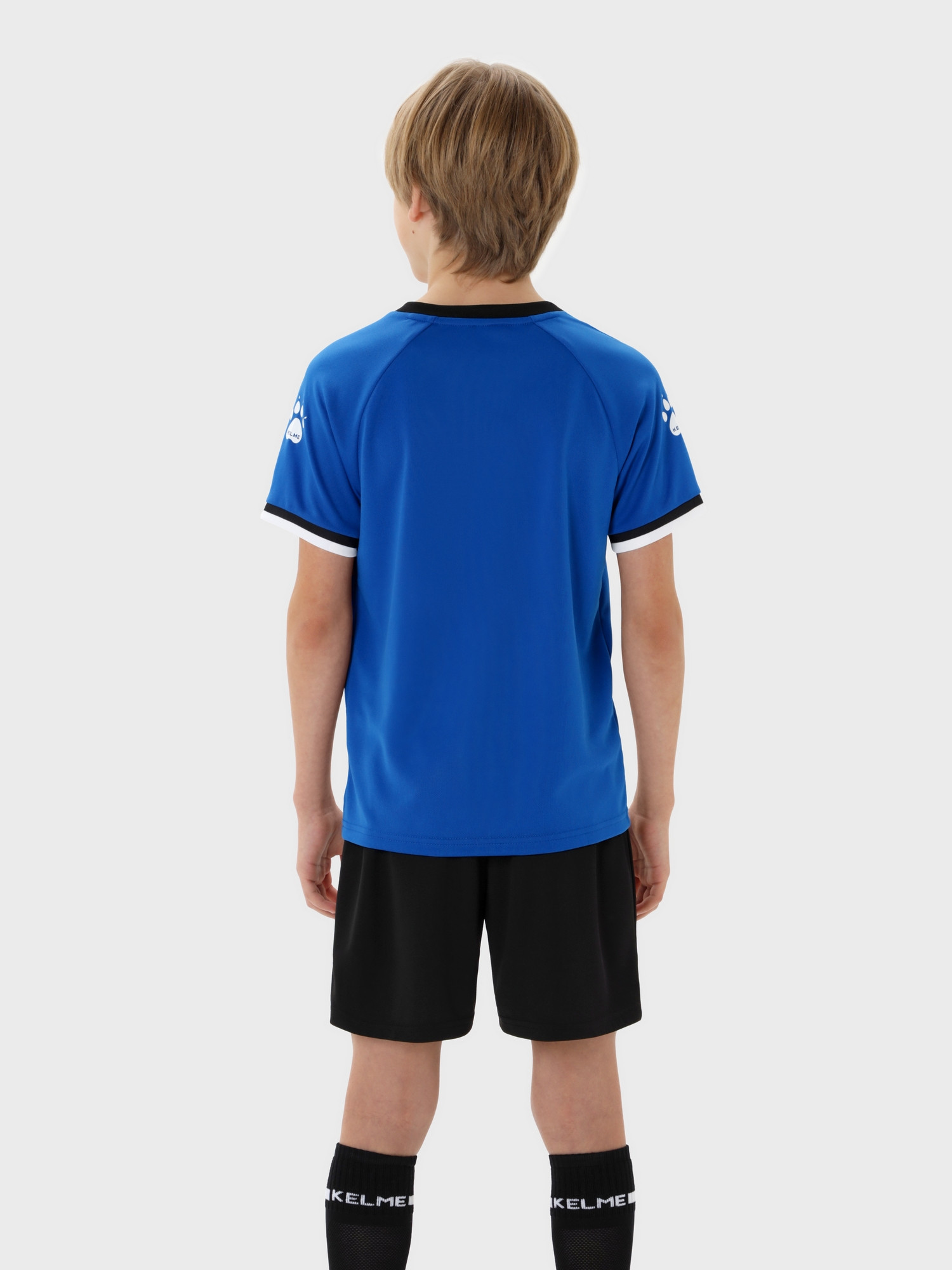 Футбольная форма Kelme Football Uniform Set / 8551ZB31084-481 (р.160, синий/черный) — фото 2