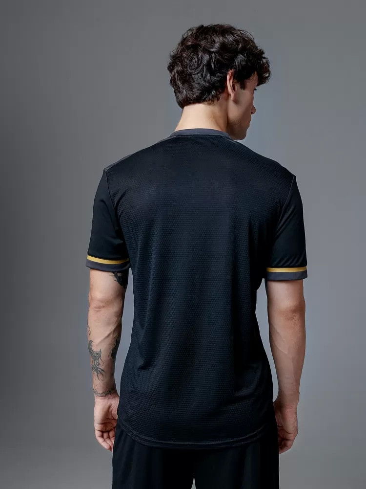 Футбольная форма Kelme Short Sleeve Football Uniform Suit / 7451ZB1793-037 (S, черный) — фото 4