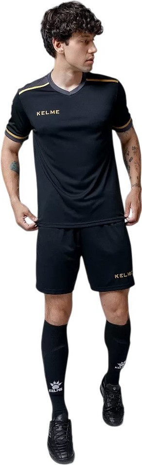 Футбольная форма Kelme Short Sleeve Football Uniform Suit / 7451ZB1793-037 (S, черный)