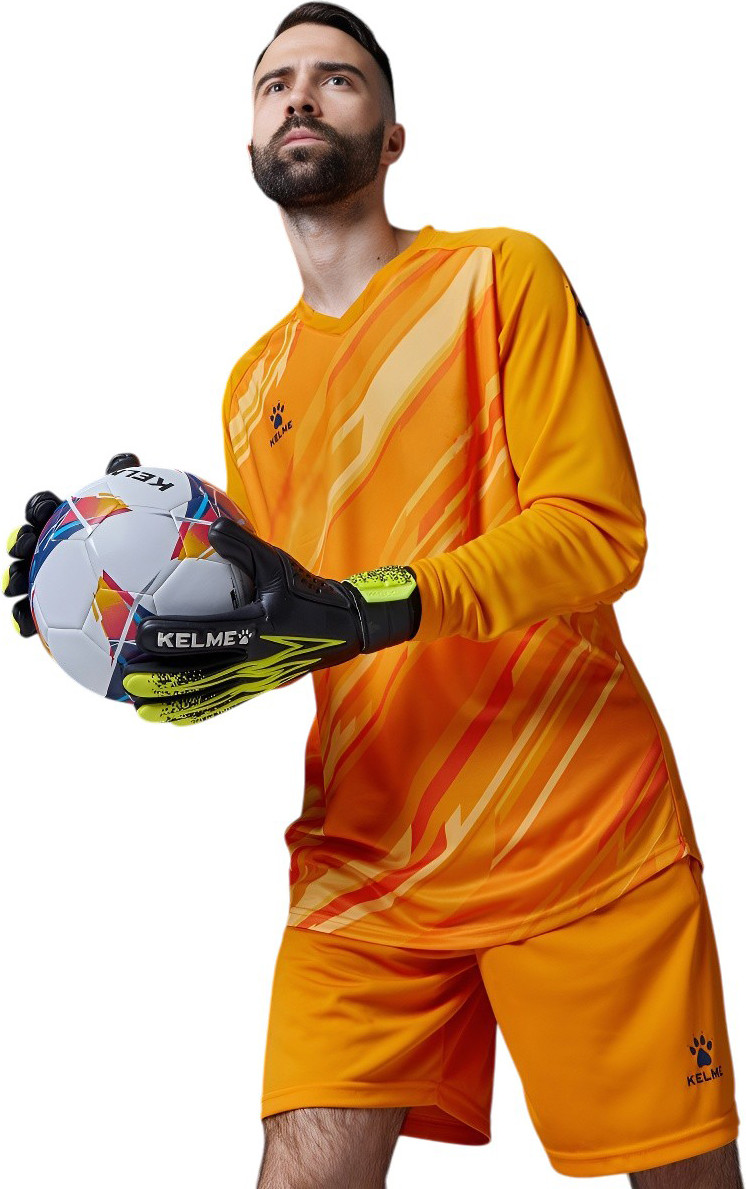 Футбольная форма Kelme Long Sleeve Goalkeeper Suit / 7361ZB1256-807 (2XL, оранжевый)