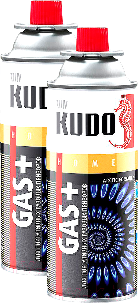 Газовый баллон туристический Kudo KU-H403 (2x520мл)