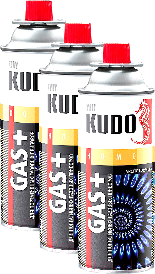 Газовый баллон туристический Kudo KU-H403 (3x520мл)
