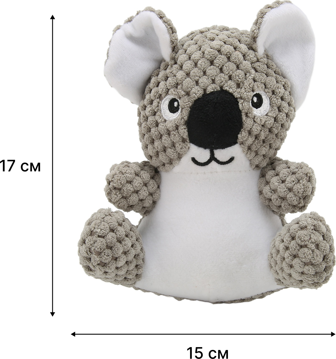 Игрушка для собак HaisenPet Коала/Белка плюшевая / BS DW212 - 4828 — фото 6