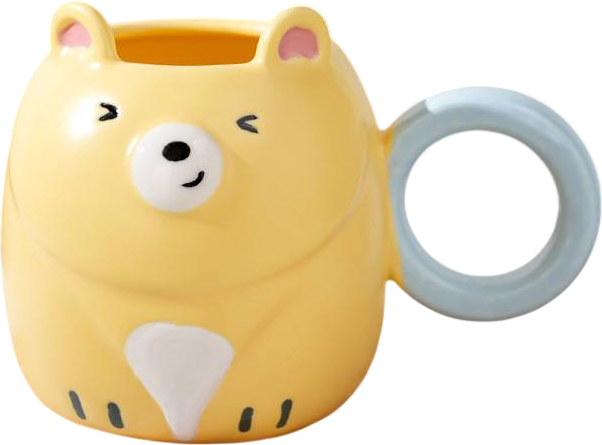 Кружка ILikeGift Медовый мишка ULB-515-03 (желтый)