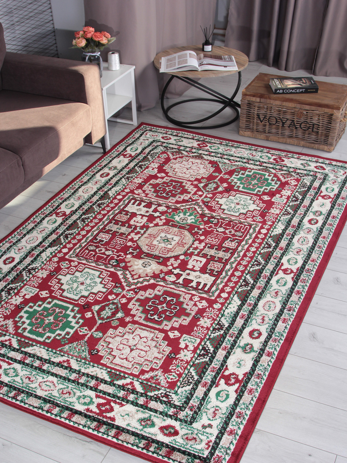 Ковер Merinos Darga F667-STAN-RED-CREAM (2x3) — фото 3