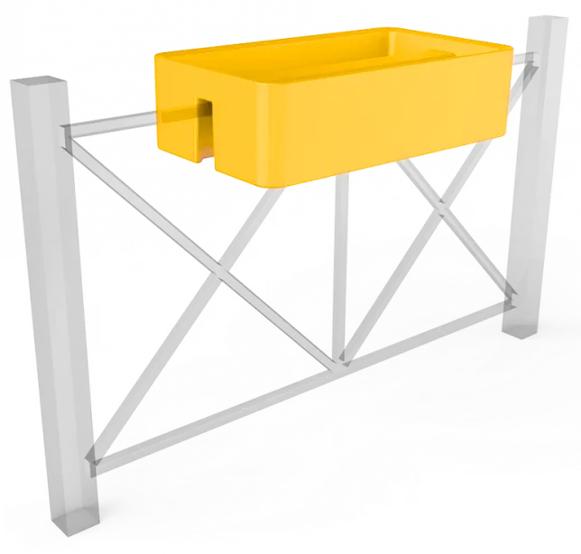 Вазон БЕРКАНО Vittorio Fence 28 DB / 220_013_43 (Yellow)