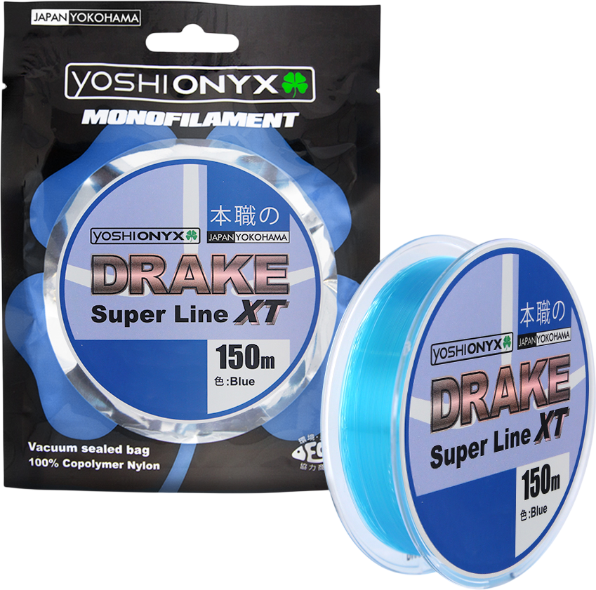 Леска монофильная Yoshi Onyx Drake Superline Xt 0.286мм / 89478 (150м, синий)