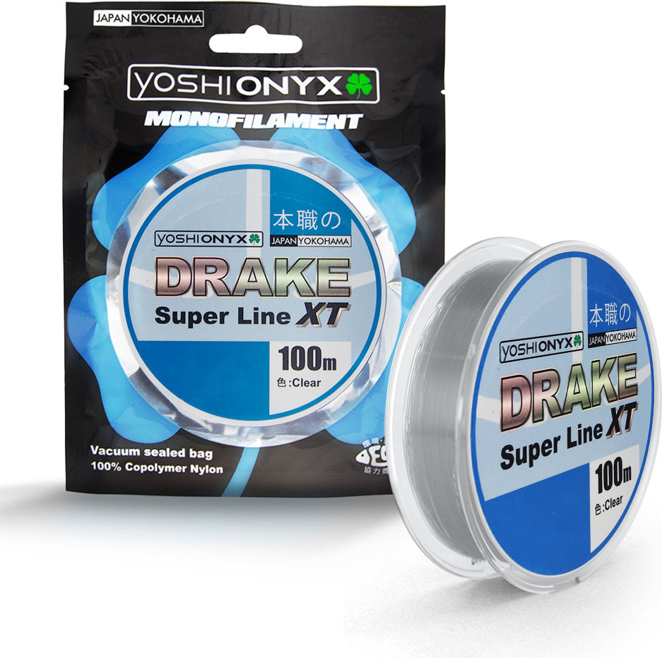 Леска монофильная Yoshi Onyx Drake Superline Xt 0.331mm / 89475 (100м, прозрачный) — фото 3