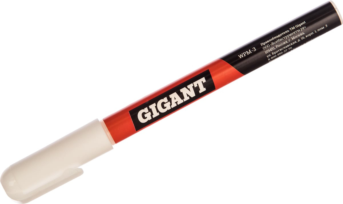 Маркер строительный Gigant WPM-3 (белый)