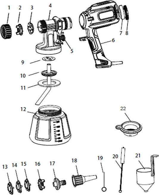 Краскопульт электрический Tecmaster T 700 DIY — фото 5