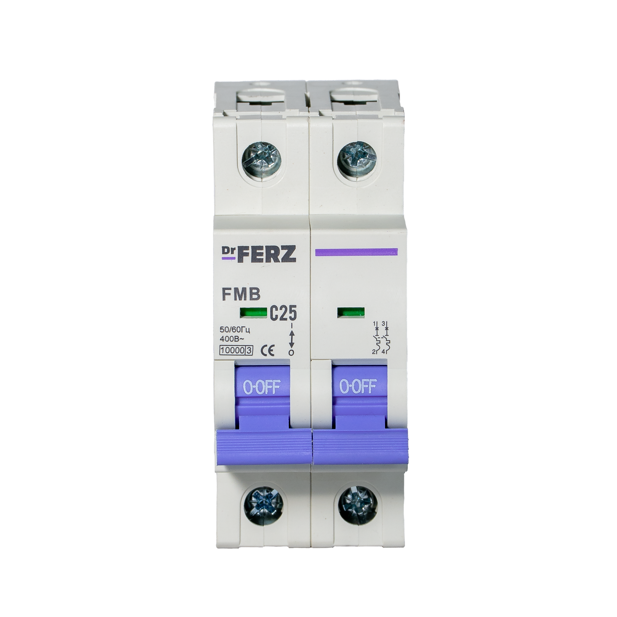 Выключатель автоматический Dr.Ferz FMB-C 10kA 2P 25 C / 21100126FERZ — фото 2