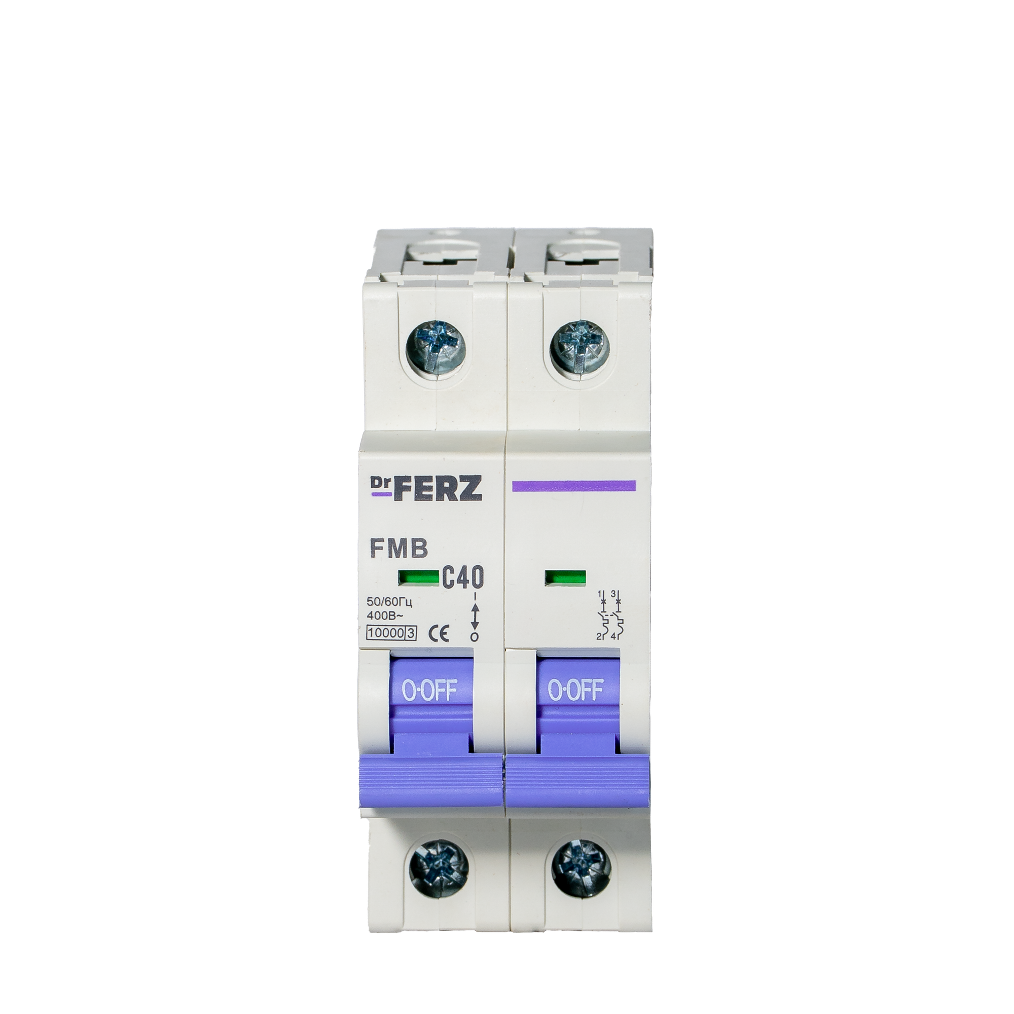 Выключатель автоматический Dr.Ferz FMB-C 10kA 2P 40 C / 21100128FERZ — фото 2