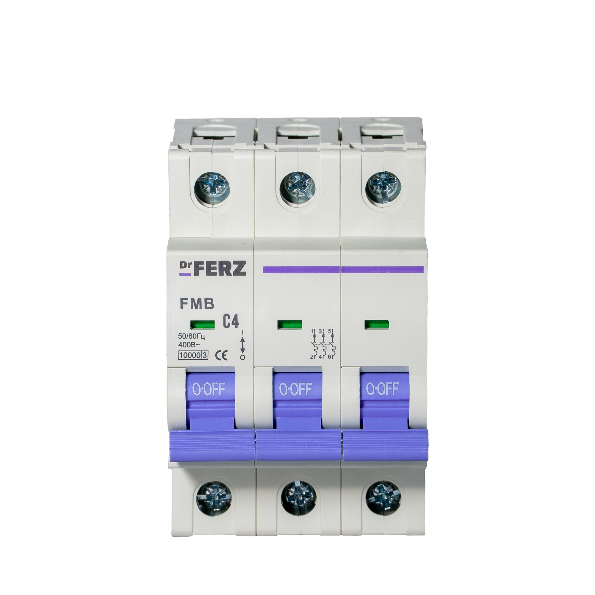 Выключатель автоматический Dr.Ferz FMB-C 10kA 3P 04 C / 21100134FERZ — фото 2