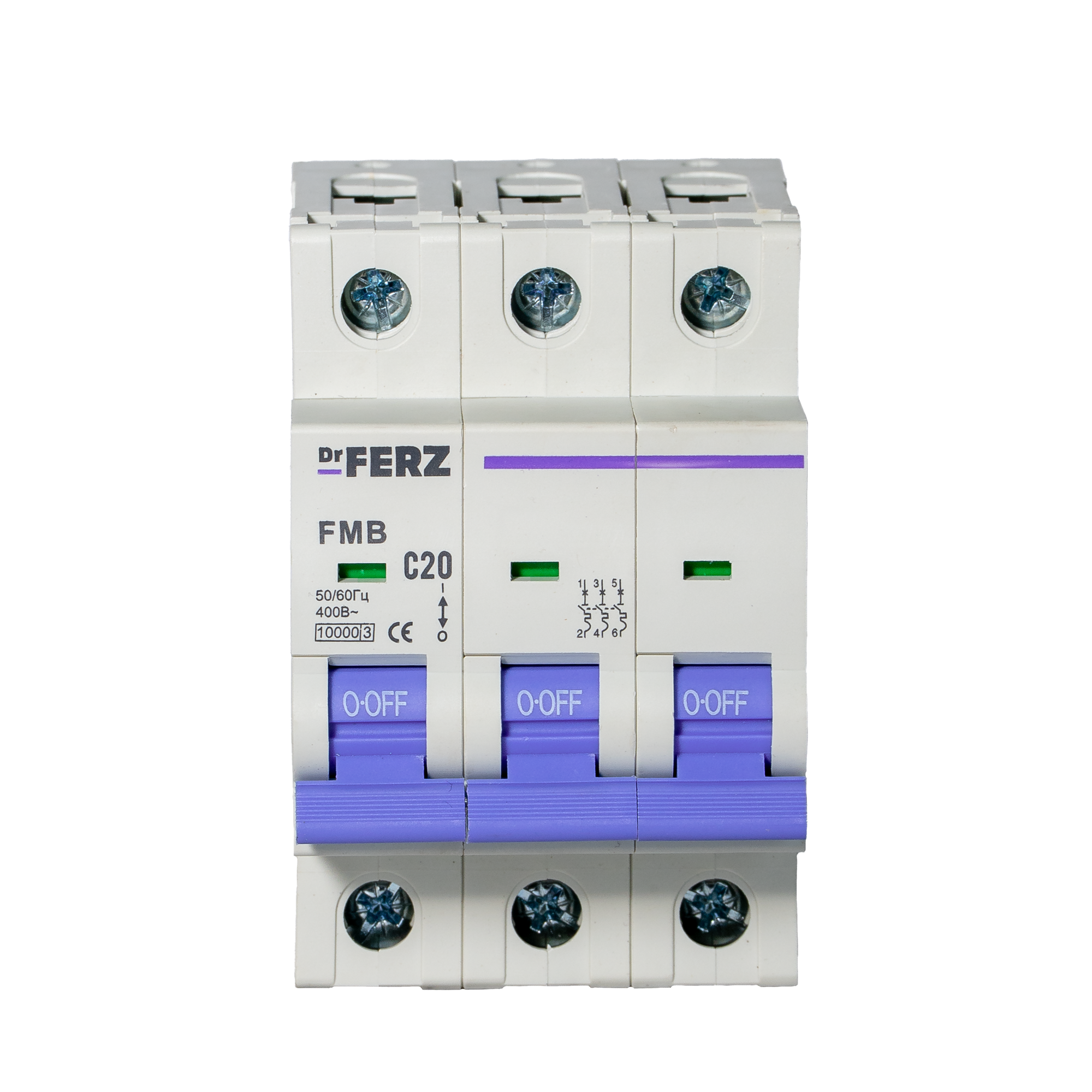 Выключатель автоматический Dr.Ferz FMB-C 10kA 3P 20 C / 21100138FERZ — фото 2