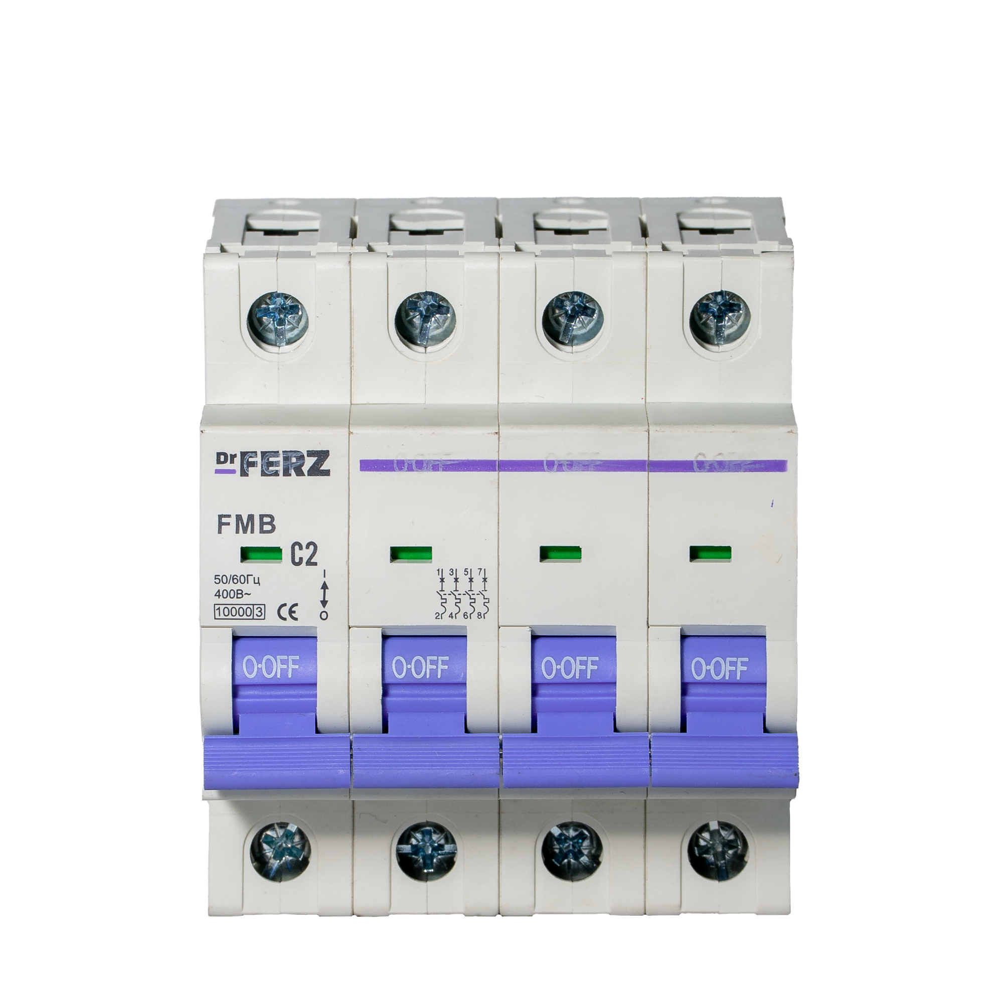 Выключатель автоматический Dr.Ferz FMB-C 10kA 4P 02 C / 21100145FERZ — фото 2