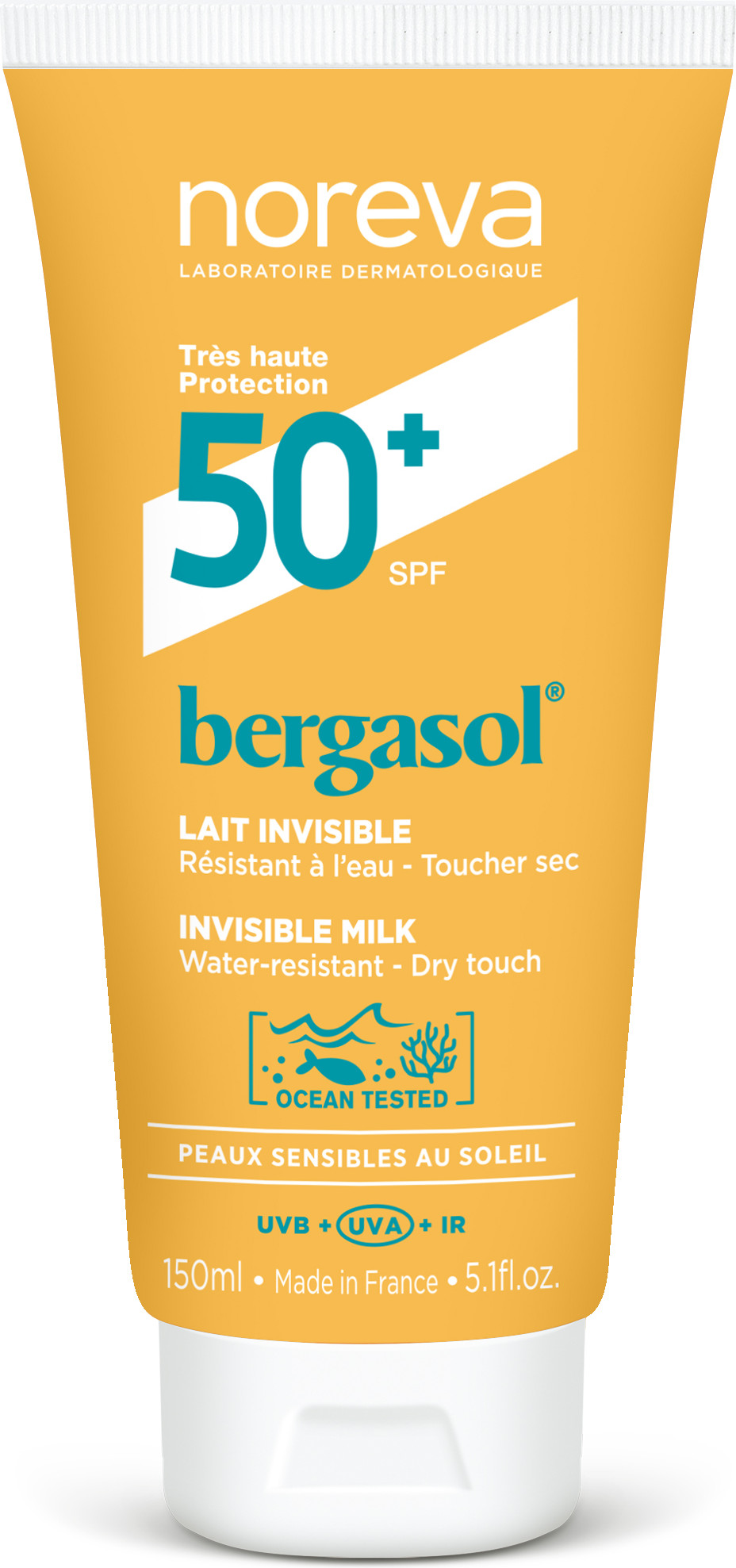 Молочко солнцезащитное Noreva Бергасол SPF 50+ (150мл)