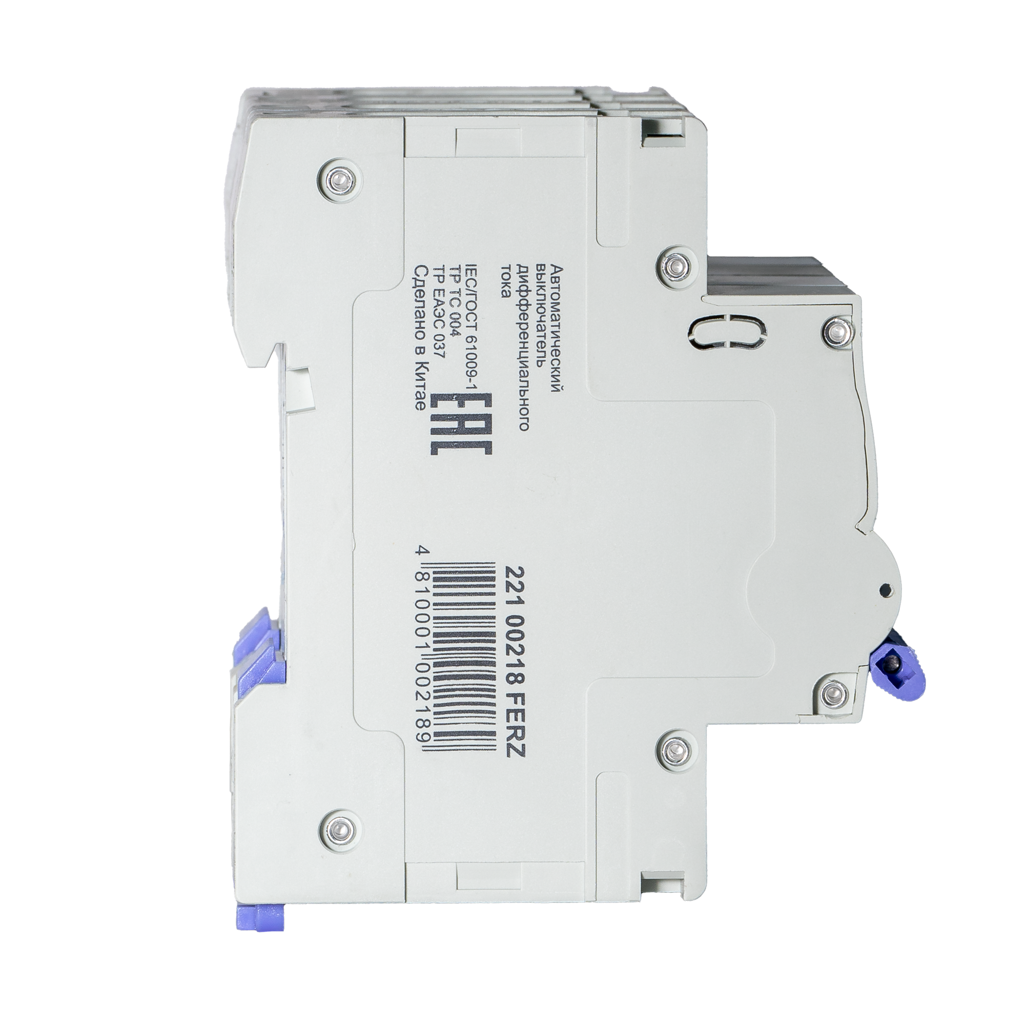 Дифференциальный автомат Dr.Ferz FMO-EL-3P+N 06A 30mA 6kA AC C 4M / 22100218FERZ — фото 3