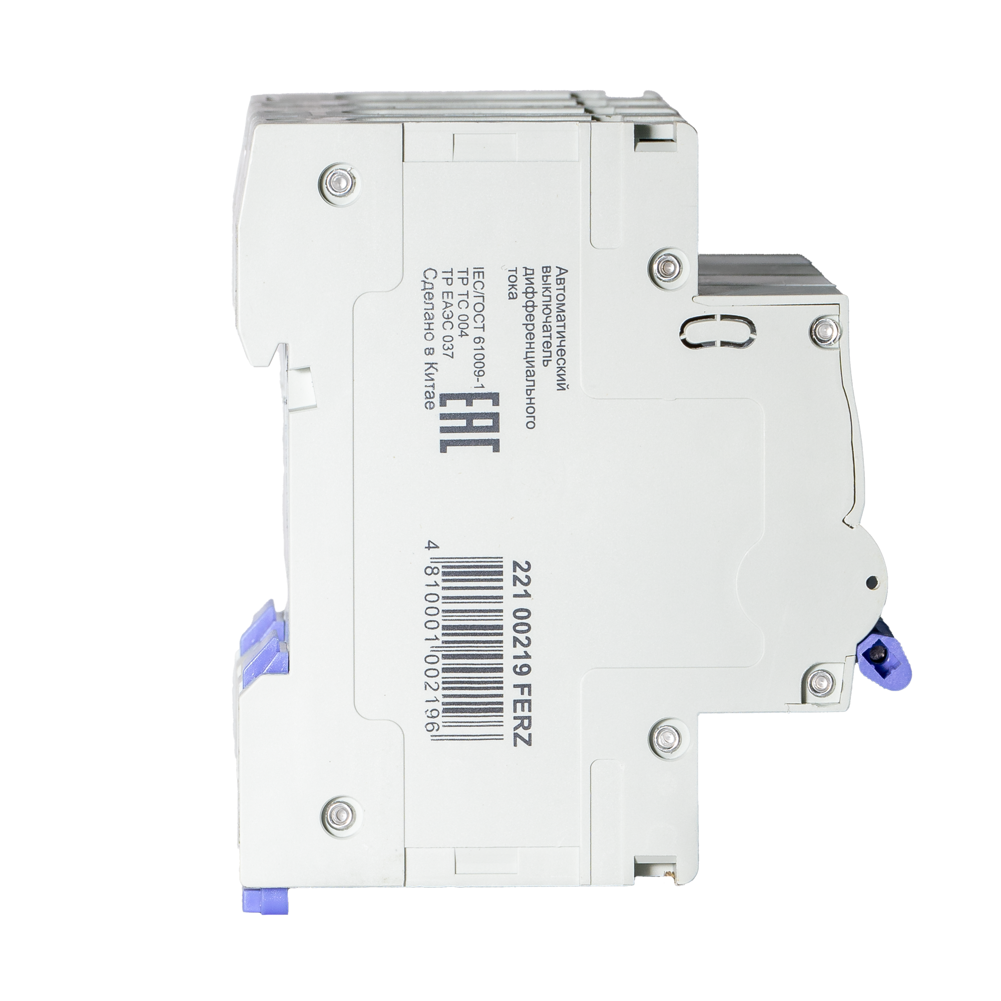 Дифференциальный автомат Dr.Ferz FMO-EL-3P+N 10A 30mA 6kA AC C 4M / 22100219FERZ — фото 3