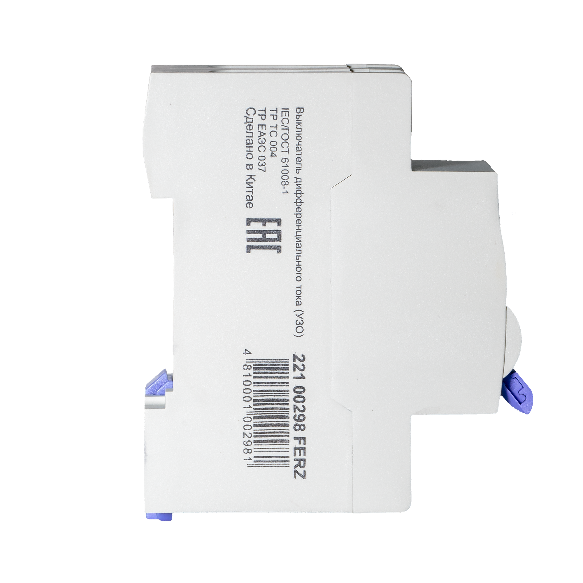 Устройство защитного отключения Dr.Ferz FMC-1P+N 63A 30mA 6kA A 2M / 22100298FERZ — фото 3