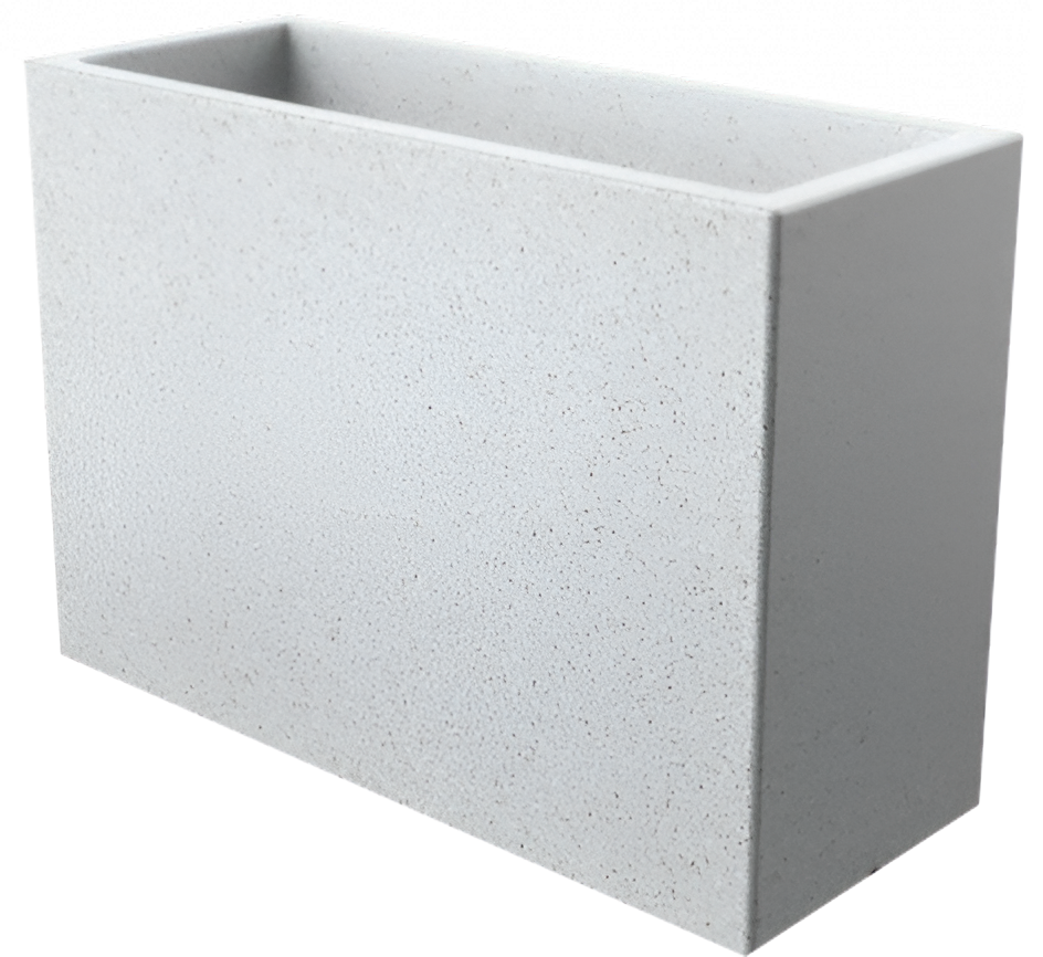 Вазон БЕРКАНО Cubric 100x70 DB / 220_045_25 (White Granite)