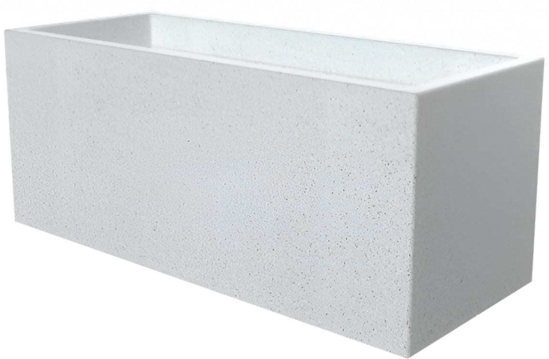 Вазон БЕРКАНО Cubric 120x50 DB / 220_092_25 (White Granite)