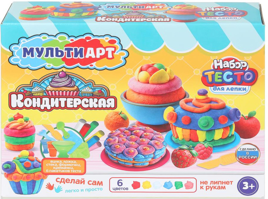 Набор для лепки MultiArt Кондитерская / PDSET-MA120040-WOT