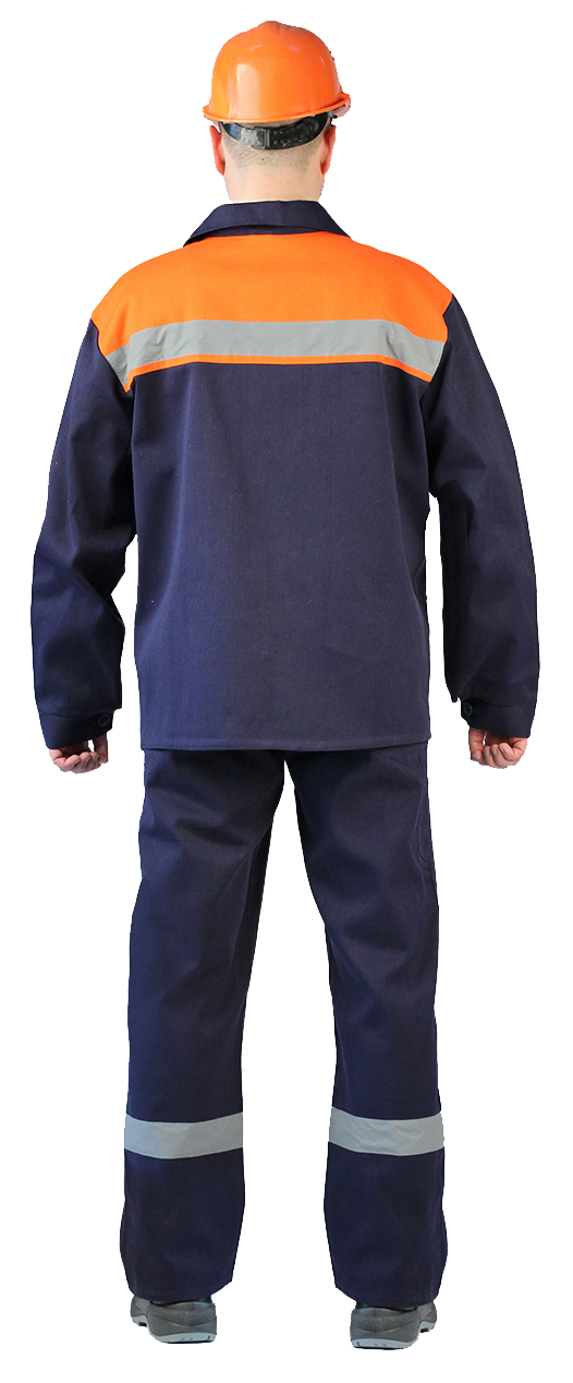 Костюм рабочий УРСУС Спецовка КОС113-001 (синий/оранжевый, 44-46/170-176) — фото 3