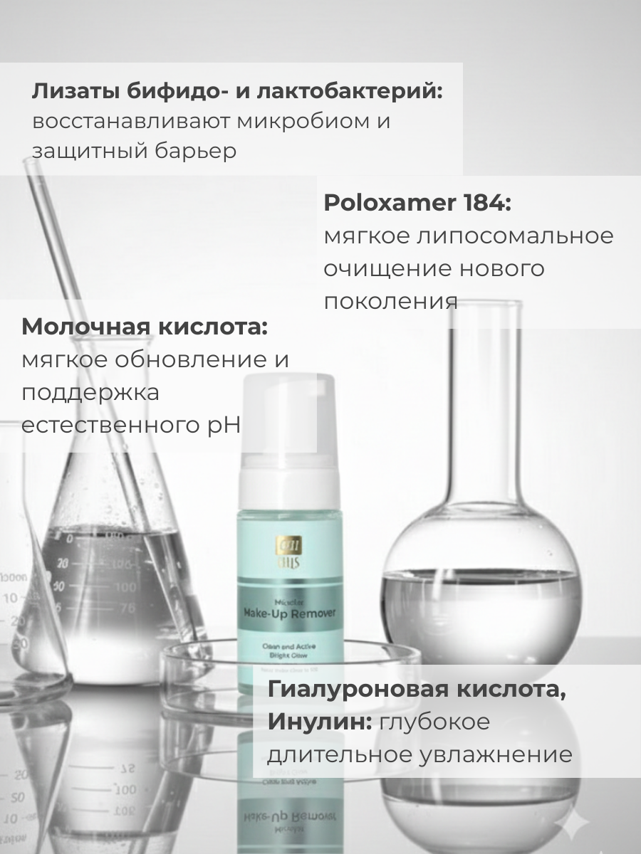 Пенка для умывания AllCells Мицеллярная для снятия макияжа (100мл) — фото 3