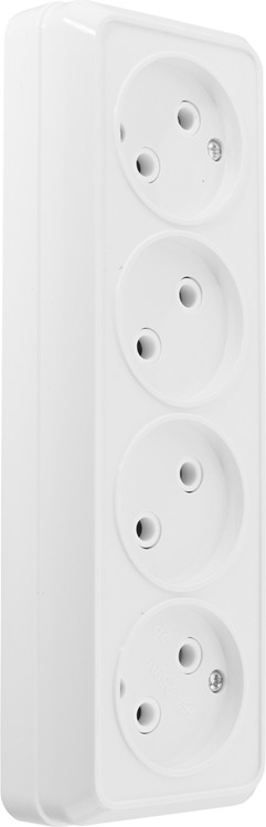 Розетка General Lighting Альфа 477012 (белый)