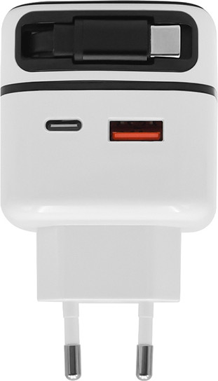 Зарядное устройство сетевое Qumo Energy PD 35Вт / Q54636 (белый) — фото 2