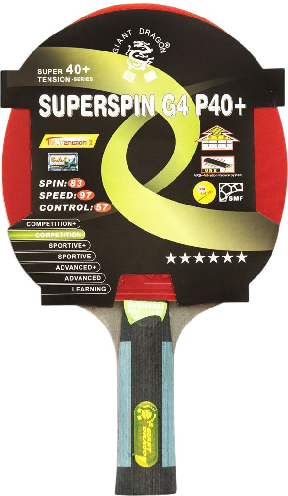 Ракетка для настольного тенниса Giant Dragon Superspin 6 Star New / 51.626.04.2